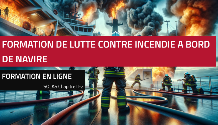 formation de lutte contre incendie a bord de navire